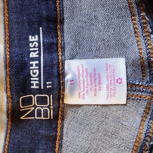 NOBO High Rise Button Fly Denim  Shorts. Junior 11. - Picture 3 of 3